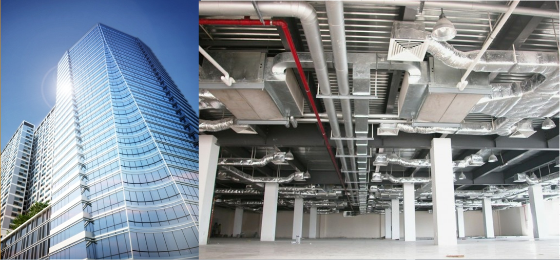 Hệ thống cơ- điện- lạnh công nghiệp và hệ thống điều khiển AHU, FCU, biến tần 